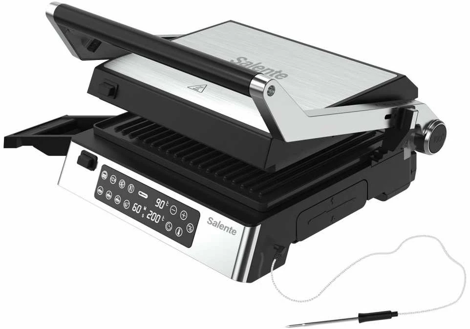 „Evolveo Salente FlamePro“ kontaktinė kepsninė su išoriniu temperatūros zondu