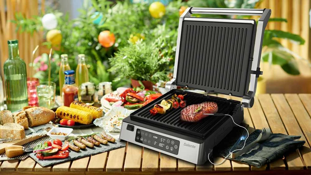 „Evolveo Salente FlamePro“ kontaktinė kepsninė su išoriniu temperatūros zondu