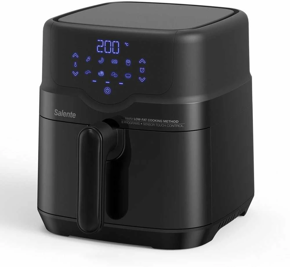 Gruzdintuvė Evolveo Salente HotAir, karšto oro gruzdintuvė 2in1, 4,3 l, juoda