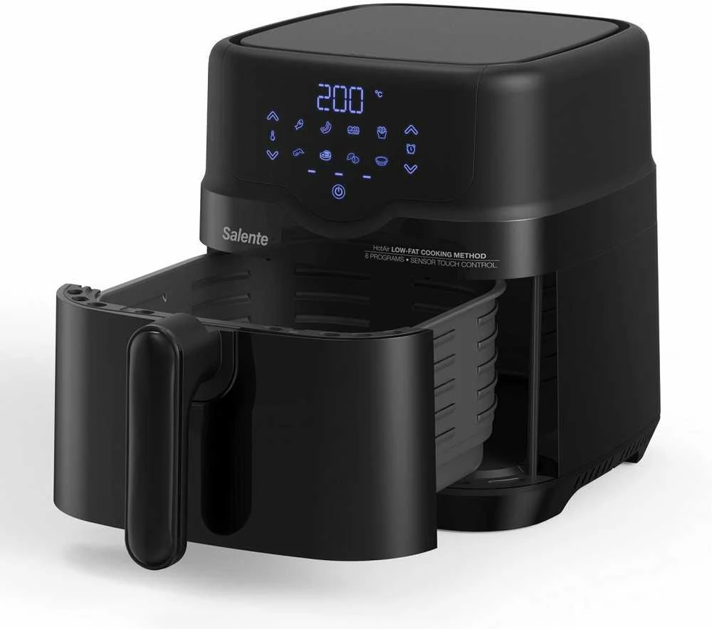 Gruzdintuvė Evolveo Salente HotAir, karšto oro gruzdintuvė 2in1, 4,3 l, juoda