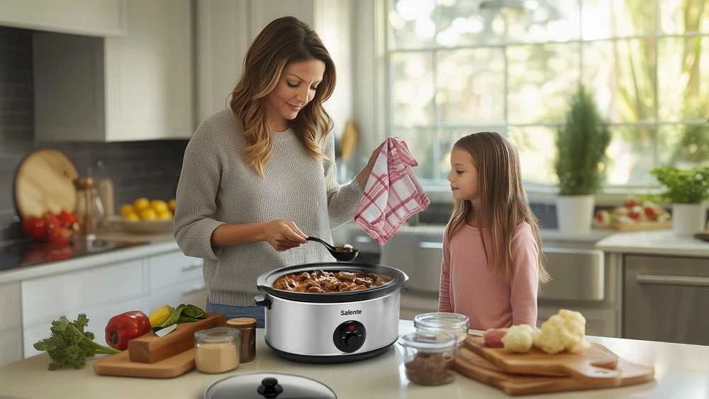 Evolveo Salente HotPot, pomalý hrnec, 6.5 l, nerez
