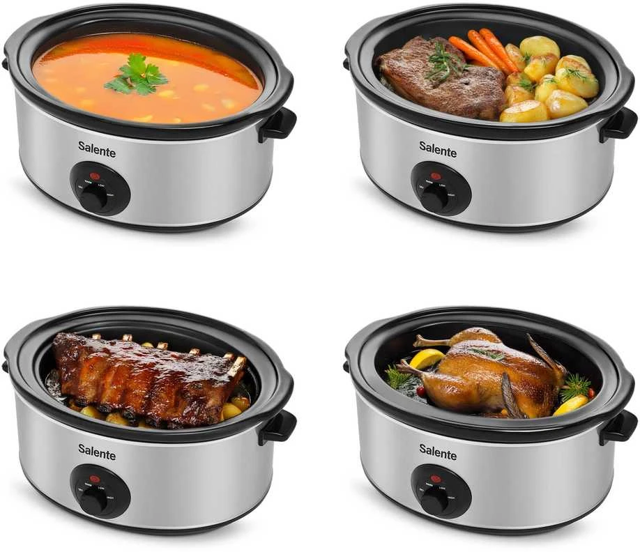 Evolveo Salente HotPot, pomalý hrnec, 6.5 l, nerez