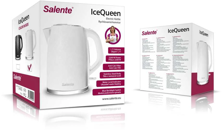Virdulys Evolveo Salente IceQueen virdulys elektrinis 1,7 l nerūdijantis plienas balta