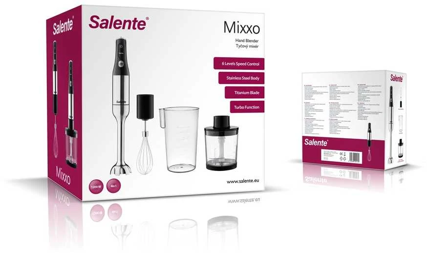 Evolveo SALENTE Mixxo daugiafunkcis rankinis trintuvas 3 viename, 1200 W, nerūdijančio plieno, juodas