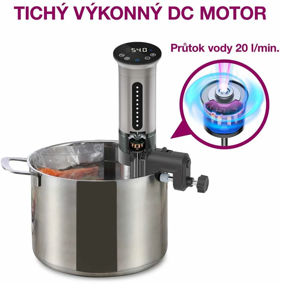 Virtuvinės svarstyklės Evolveo Salente SuChef, elektrinė Sous Vide viryklė