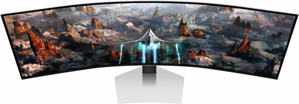 Samsung | Odyssey OLED G9 G95SC Monitorius | LS49CG950SUXDU | 49 " | QHD | 32:9 | 240 Hz | 0.03 ms | 5120 x 1440 | 250 cd/m² | HDMI jungtys quantity 1 | Sidabrinis