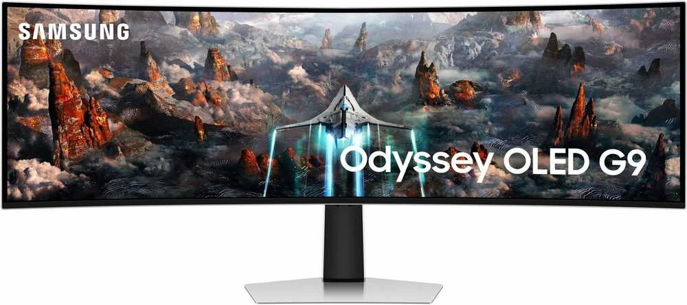 Samsung | Odyssey OLED G9 G95SC Monitorius | LS49CG950SUXDU | 49 " | QHD | 32:9 | 240 Hz | 0.03 ms | 5120 x 1440 | 250 cd/m² | HDMI jungtys quantity 1 | Sidabrinis