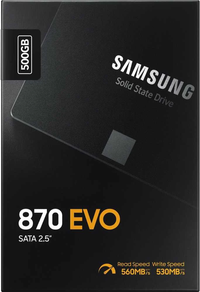 Kietasis vidinis diskas Samsung SSD 870 EVO SATA III 2.5 inch, Juodos spalvos