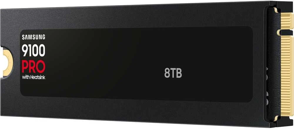 Samsung SSD | 9100 PRO With Heatsink | 8000 GB | SSD form factor M.2 2280 | Solid-state drive sąsaja PCIe 5.0 x4, NVMe 2.0 | Skaitymo greitis 14800 MB/s | Rašymo greitis 13400 MB/s