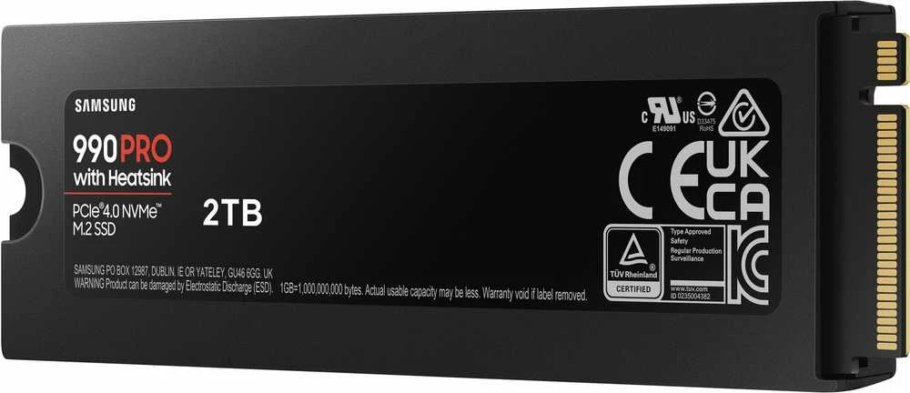 Vidinė atmintis Samsung 990 PRO with Heatsink PCIe 4.0 NVMe M.2, 2 TB, MZ-V9P2T0GW