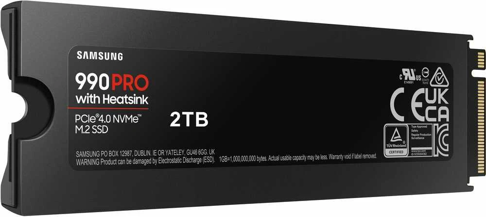 Vidinė atmintis Samsung 990 PRO with Heatsink PCIe 4.0 NVMe M.2, 2 TB, MZ-V9P2T0GW