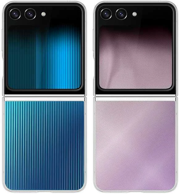 ZF731CTE FlipSuit dėklas, skirtas Samsung Galaxy Flip 5, skaidrus (permatomas)