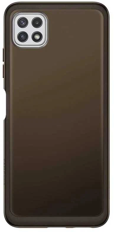 Dėklas QA226TBE minkštas skaidrus dangtelis, skirtas Samsung Galaxy A22 5G (Juodas)