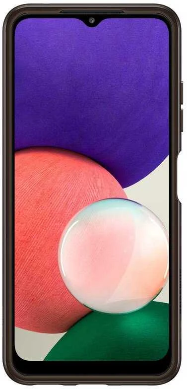 Dėklas QA226TBE minkštas skaidrus dangtelis, skirtas Samsung Galaxy A22 5G (Juodas)
