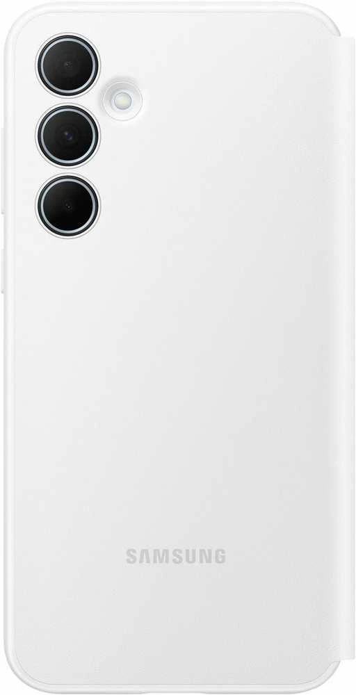 Samsung Galaxy A35 Smart View piniginės dėklas Baltas