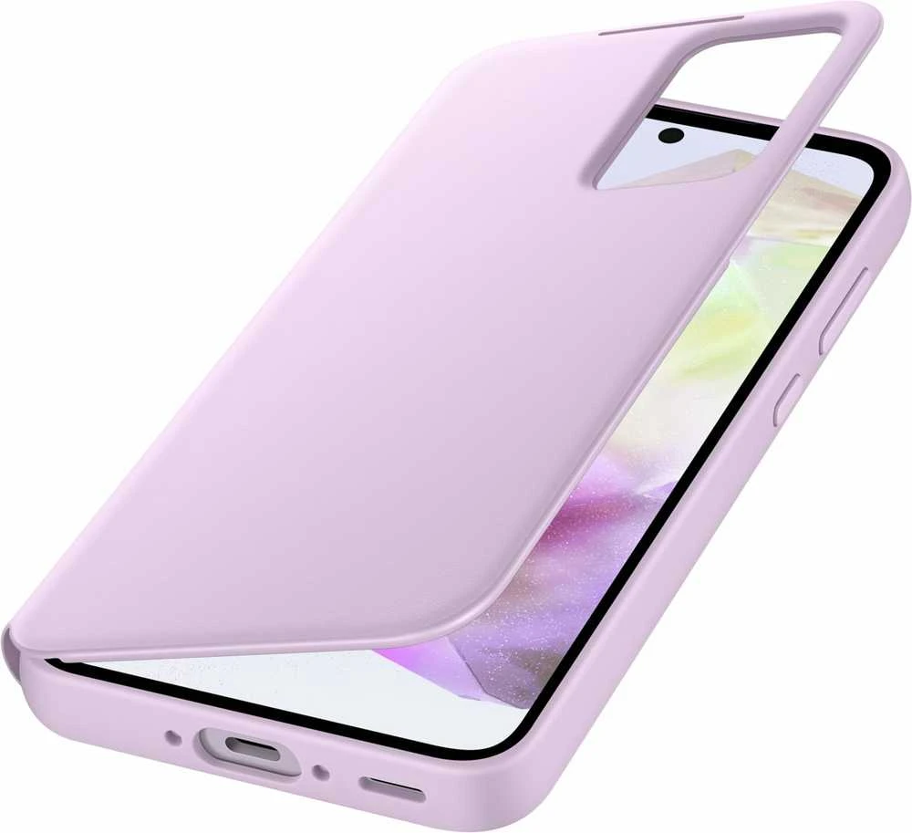 ZA356CVEGWW Smart View piniginės dėklas, skirtas Samsung Galaxy A35 Lavender (Lavender)