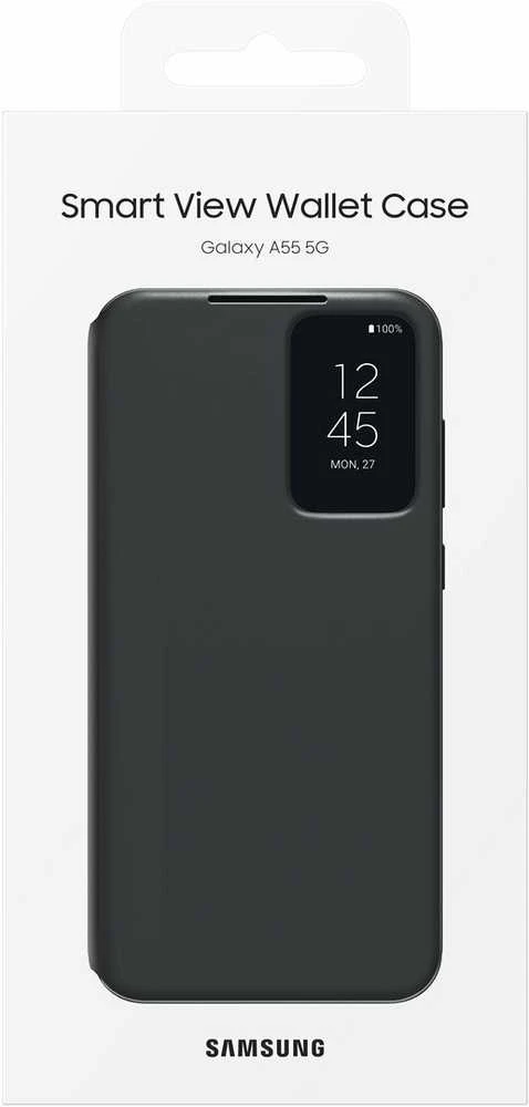 ZA556CBEGWW Smart View piniginės dėklas, skirtas Samsung Galaxy A55 Juodas (Juodas)