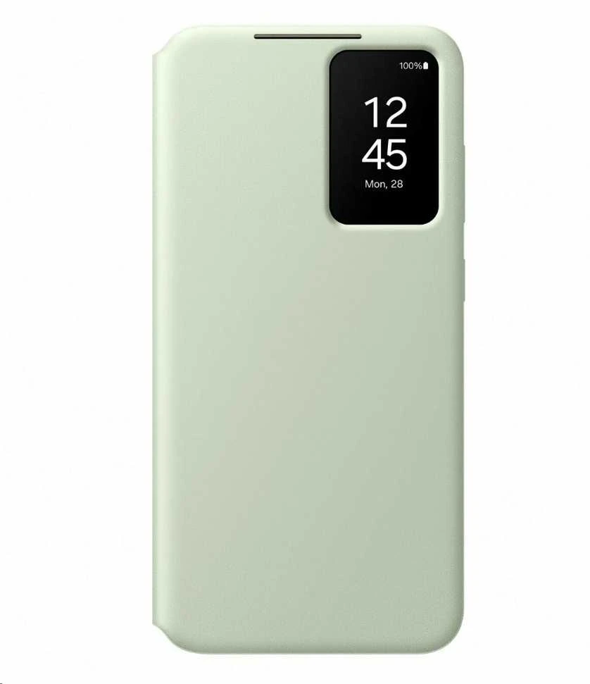 Telefono dėklas Samsung Galaxy S24+ Smart View, šviesiai žalias