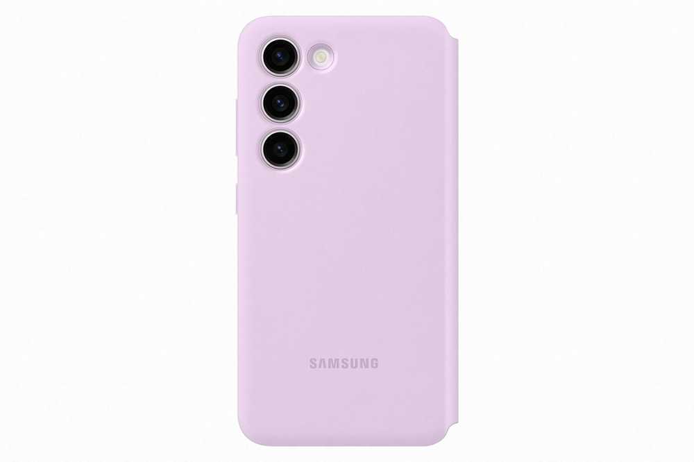 „Samsung Galaxy S23+ Smart View“ piniginės dėklas, alyvinis