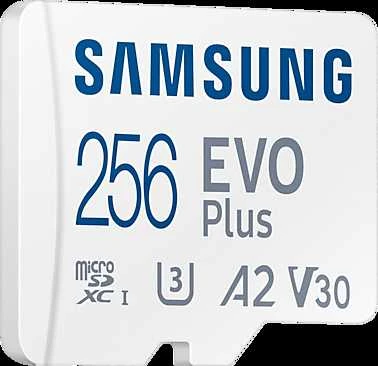 Atminties kortelė Samsung EVO PLUS microSDXC 256GB UHS-I U3