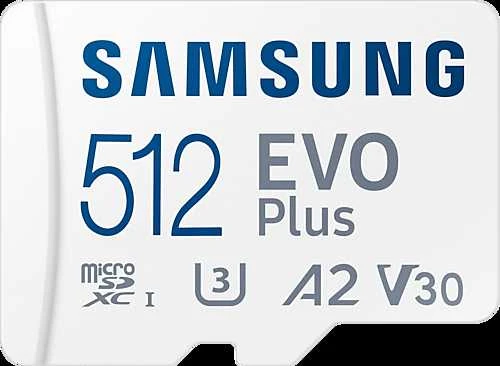 Atminties kortelė Samsung EVO PLUS microSDXC 512GB UHS-I U3