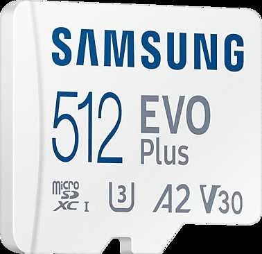 Atminties kortelė Samsung EVO PLUS microSDXC 512GB UHS-I U3