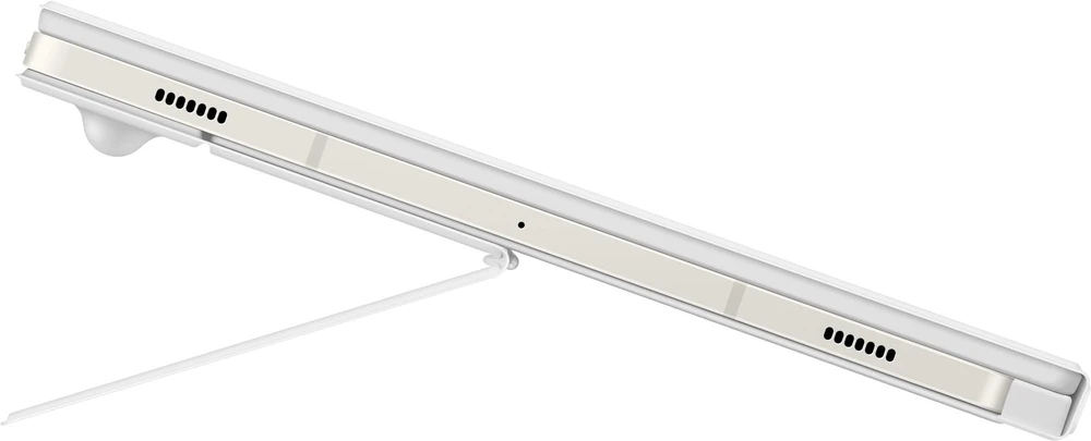 112803 DX725UW knygos tipo dėklas su klaviatūra, skirtas „Samsung Galaxy Tab S9/S9 FE/S10 FE/S10 Lite“, baltas
