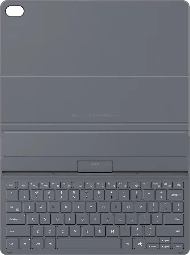 Samsung Galaxy Tab S12+ dėklas su klaviatūra Juodas