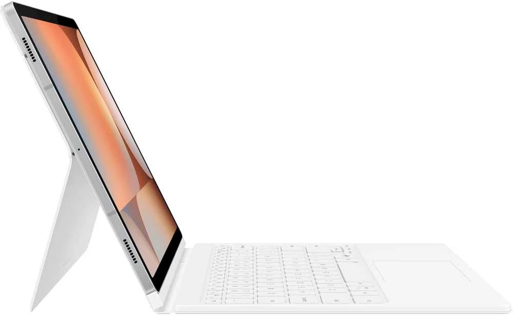 112803 EF-DX825UWE Samsung Book dėklas su klaviatūra Galaxy Tab S9+/S9 FE+/S10+ baltos spalvos