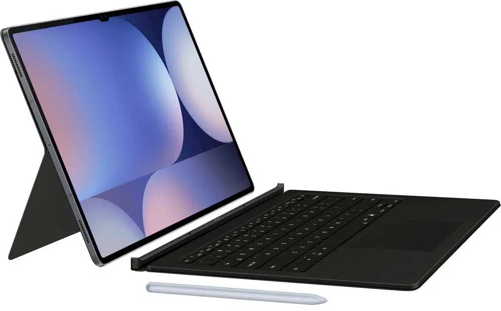DX925UWE Knygų viršelis Klaviatūra Samsung Galaxy Tab S10 Ultra/S9 Ultra, Baltas