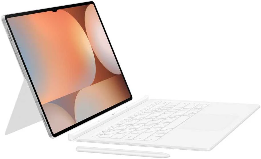 DX925UWE Knygų viršelis Klaviatūra Samsung Galaxy Tab S10 Ultra/S9 Ultra, Baltas