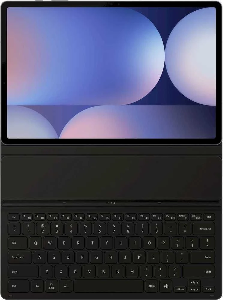 112803 Samsung Galaxy TAB S10+ 12.4 / S9+ 12.4 / S9+ FE 12.4 Samsung Knygų dėklas su klaviatūra (EF-DX820UBEGWW) juodos spalvos