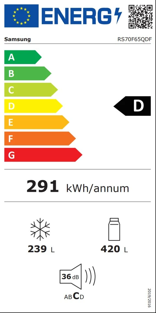 SAMSUNG RS70F65QDFEO