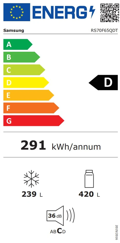 SAMSUNG RS70F65QDTEO