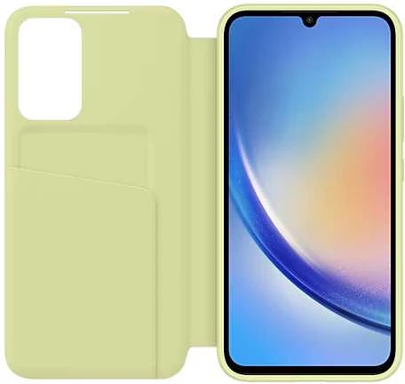 „Samsung Galaxy A34 Smart View“ piniginės dėklas Lime