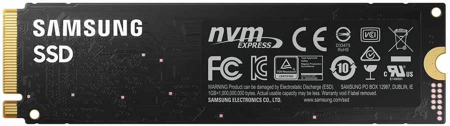 Vidinė kompiuterio atmintis SSD SAMSUNG 980/1TB/M.2/NVMe/PCIe 3.0/Skaitymo greitis 3.500 MB/s/Rašymo greitis 3.000MB/s