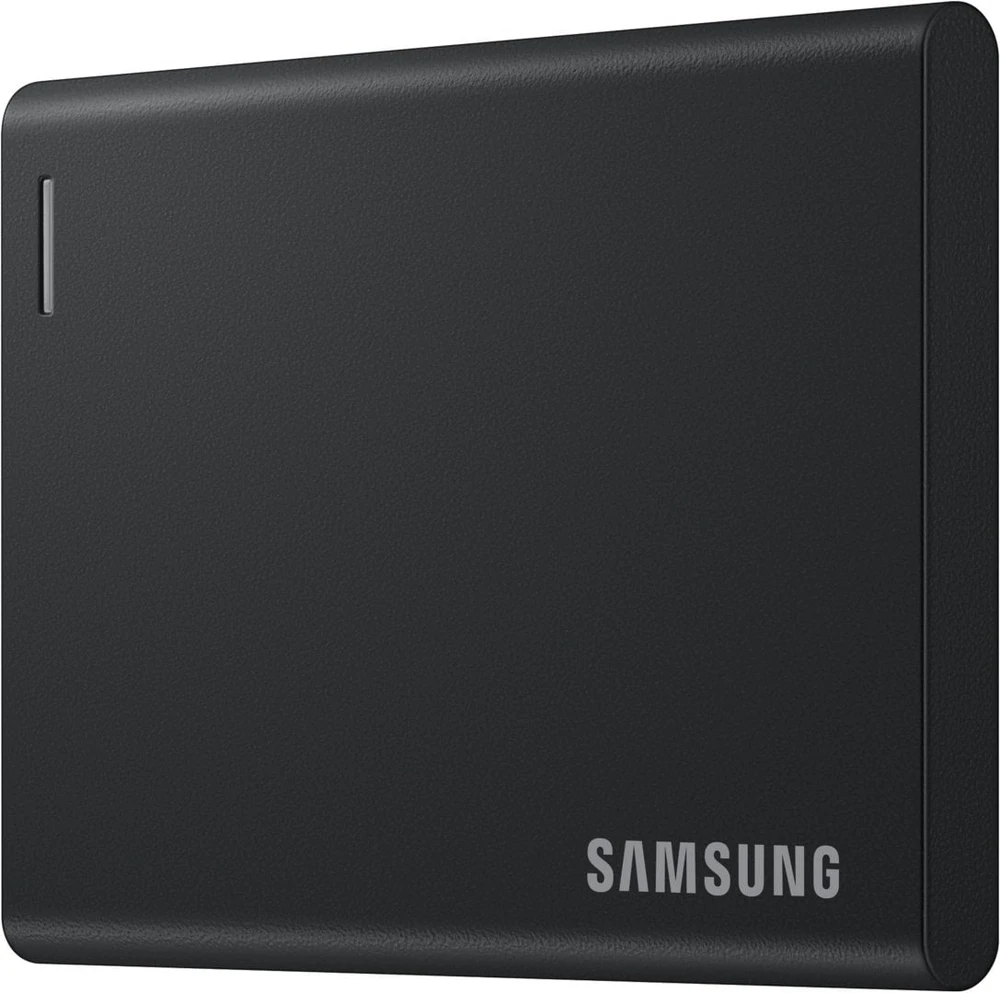 Kietasis diskas Samsung P7, 1 TB, USB Type-C, USB4 Gen 3x2, 4000 MB/s, apsauga slaptažodžiu, juoda