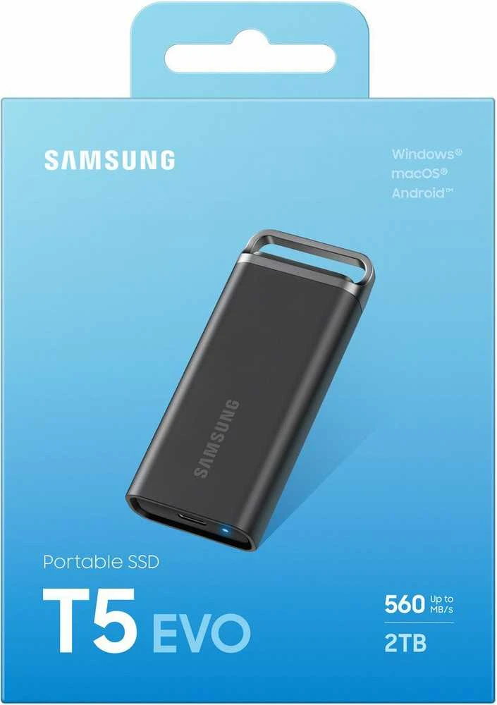 Nešiojamas kietasis diskas Samsung MU-PH2T0S/EU Portable SSD 2TB/T5 EVO USB 3.2 Gen 1