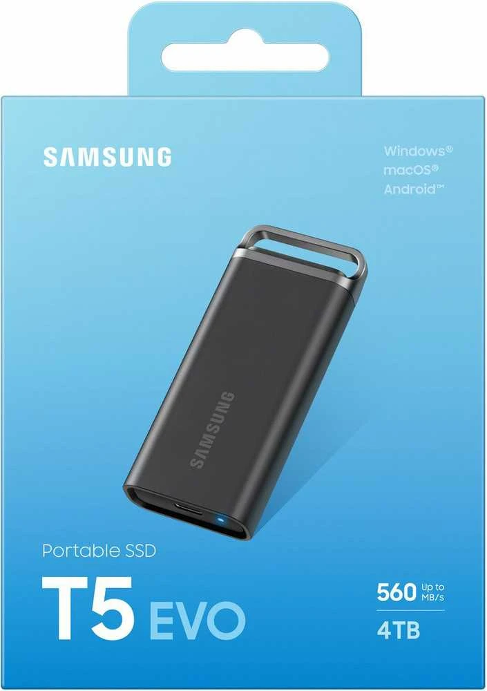 Nešiojamas kietasis diskas Samsung MU-PH4T0S/EU Portable SSD 4TB/T5 EVO USB 3.2 Gen 1