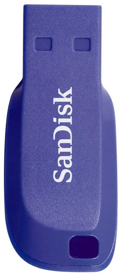 „SanDisk Cruzer Blade“ USB atmintinė, 16 GB, elektrinė, Mėlyna, EAN: 619659141059