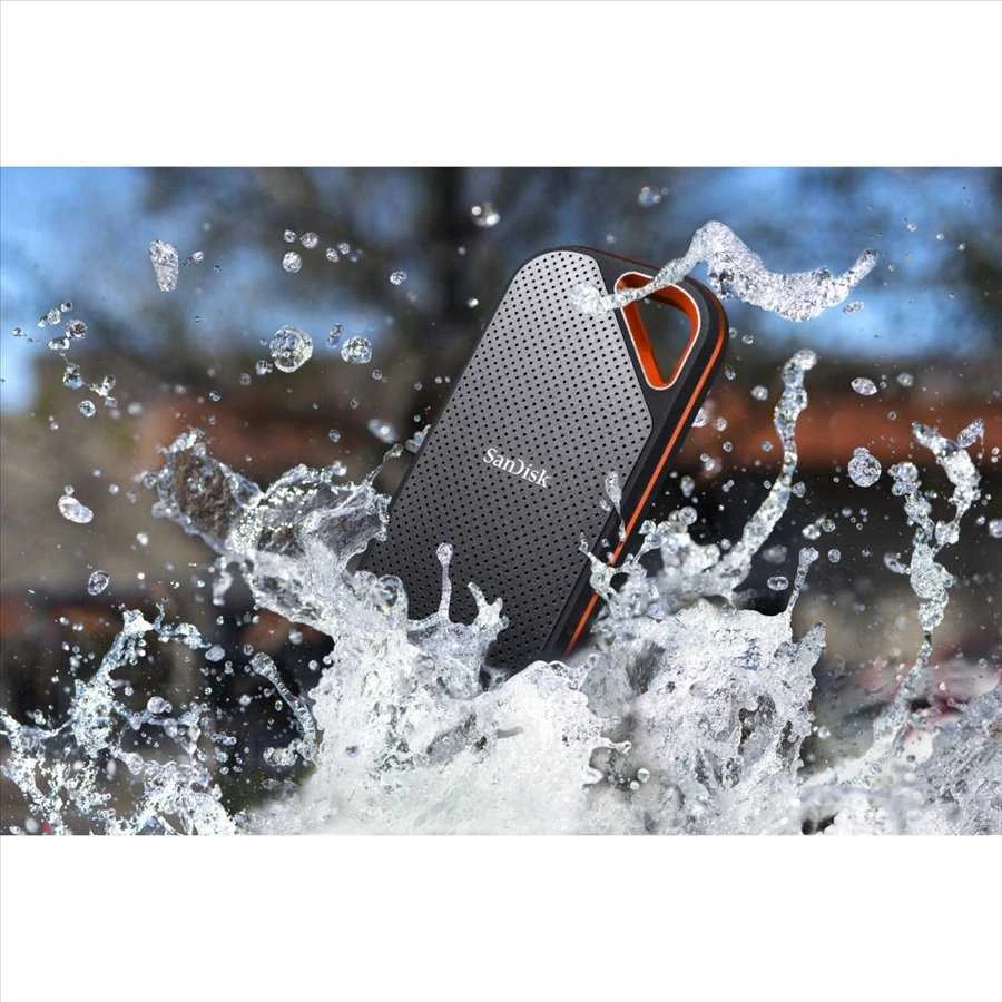 Išorinis kietasis diskas SanDisk Extreme PRO Portable SSD, 4TB, Rašymo greitis 2000 MBytes/sec, Skaitymo greitis 2000 MBytes/sec, SDSSDE81-4T00-G25