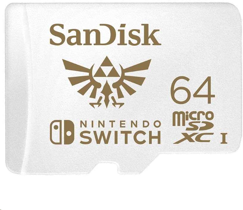 Atminties kortelė SANDISK NINTENDO SWITCH Micro SDXC 64 GB 100/60 MB/s V30 UHS-I U3