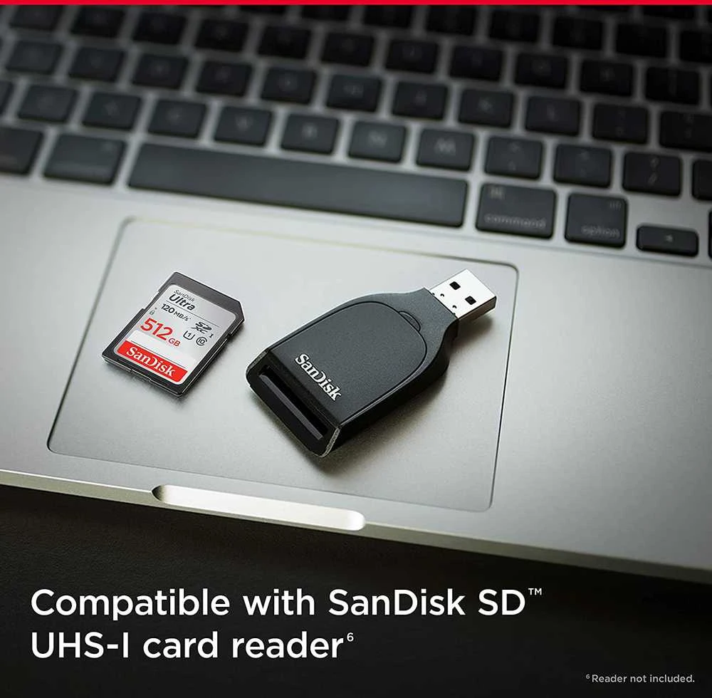 SanDisk SD kortelė suderinama su kortelių skaitytuvu