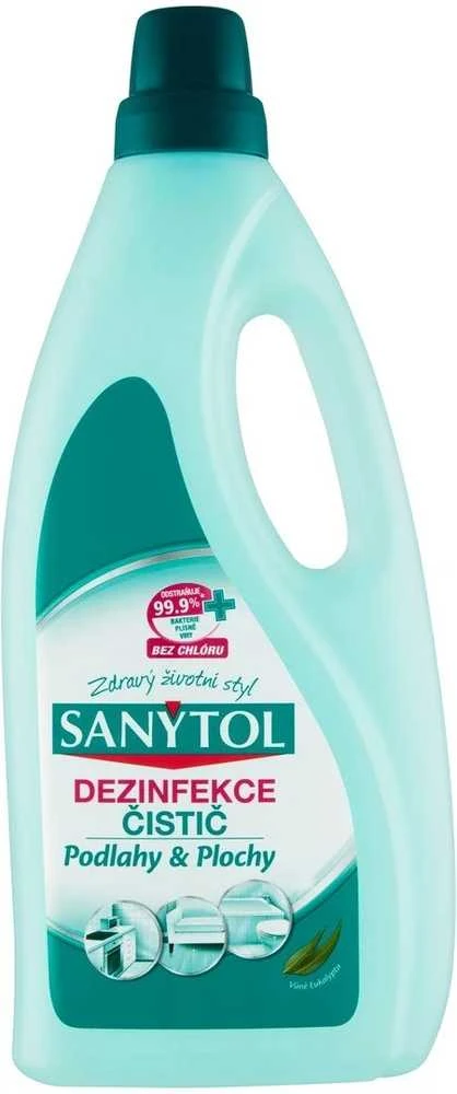 Sanytol Sanitol Universalus skystis grindims ir kitiems paviršiams valyti ir dezinfekuoti su eukalipto kvapu 1000ml