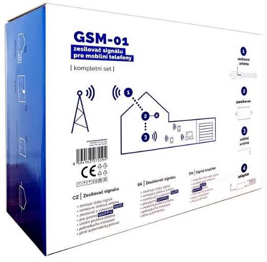 TESLA GSM-01, GSM signalo stiprintuvas (900 Mhz) - rinkinys
