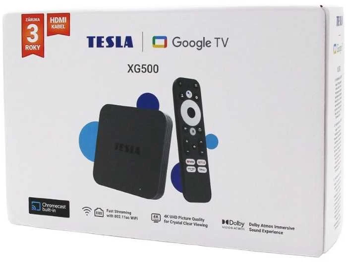 Vaizdo grotuvas Multimedijos grotuvas Tesla TESLA MediaBox XG500 Multimedijos grotuvas su Google TV