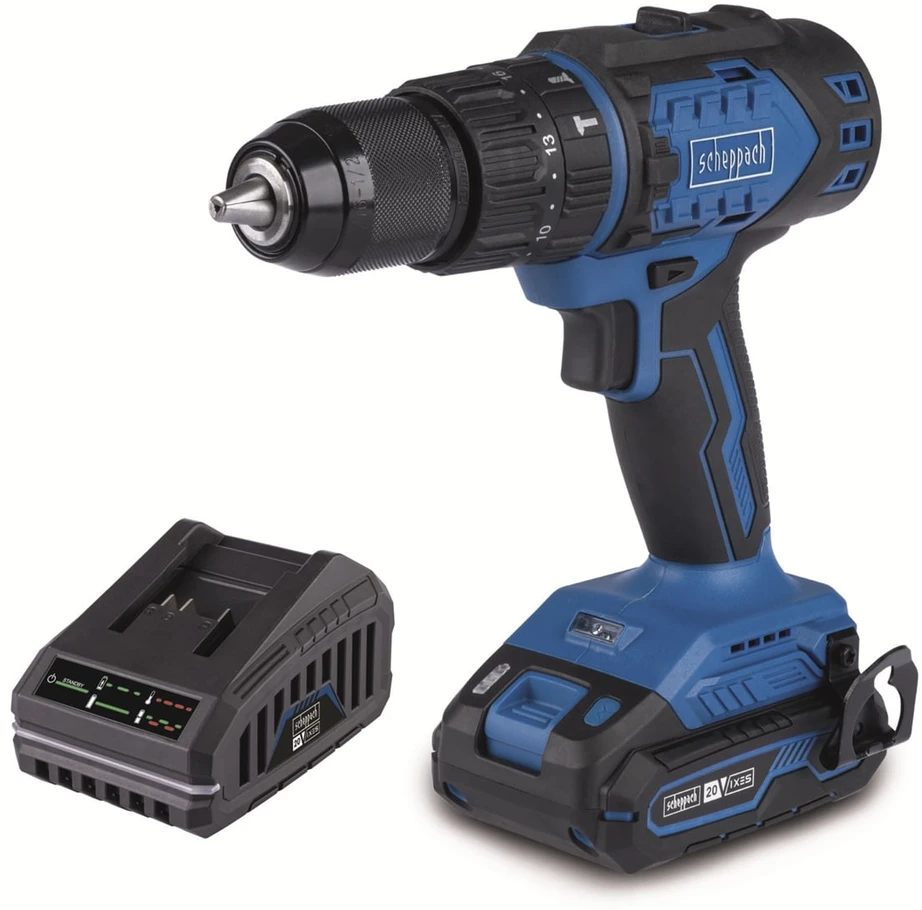 Akumuliatorinis suktuvas/gręžtuvas BC-CD60-X 20V, set S (2Ah + charger), Scheppach