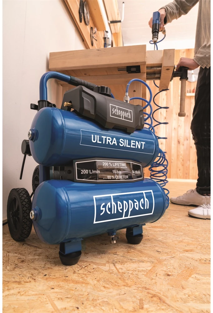 Kompresorius HC20si-twin, Scheppach