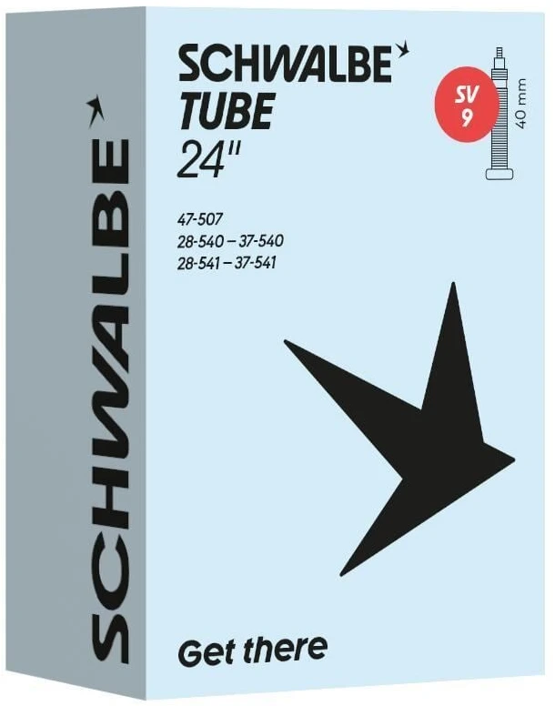 Schwalbe 24" SV9 28/47-507/541 Inner Tube, Presta Valve, 40 mm