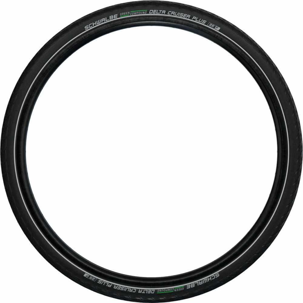 Schwalbe DELTA CRUISER Plus 20x1.75 Žalias juodas+reflective stripe